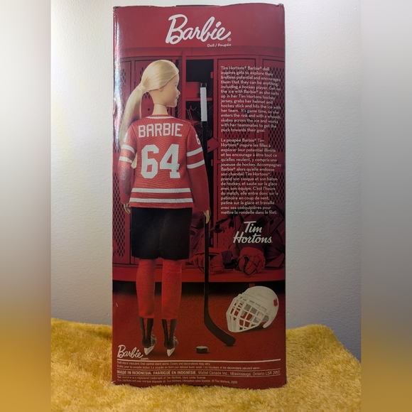 NIB Barbie Signature x Tim Hortons Hockey Player Doll - 2020 Edition - Picture 5 of 6